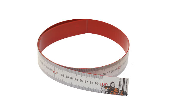 Self-Adhesive Measuring Tape 100cm Stainless Steel Metric Right to